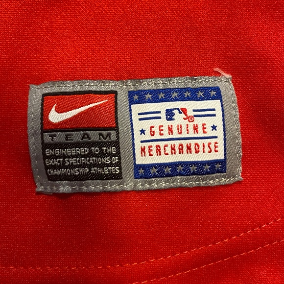 Authentic Boys Red St. Louis Cardinals Pujols Button-Up Jersey - Picture 2 of 6